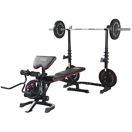 Fitvids LX600 Adjustable Olympic Workout Bench w/ Squat Rack $89 + Free Shipping