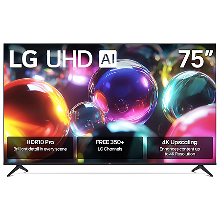 Select Sam's Club Stores: 75 LG Class UA7100 4K UHD AI Smart TV (2025)