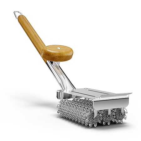 House Again Bristle-Free Stainless Steel Grill Brush & Scraper w/ Dual Grip $14.23 + Free Shipping w/ Prime or on $35+