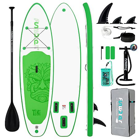 10'6" FunWater Inflatable Stand Up Paddle Board w/ Paddle, Pump, & Accessories from $78.85 + Free S&H