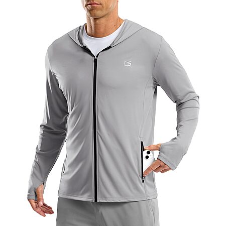 G Gradual Men's Full Zip UPF 50+ Sun Protection Hoodie Jacket (Various) $14.80