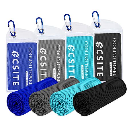 47" x 12" CSITE Microfiber Cooling Towels (various): 12-Ct $17.60, 4-Ct $8.50 & More