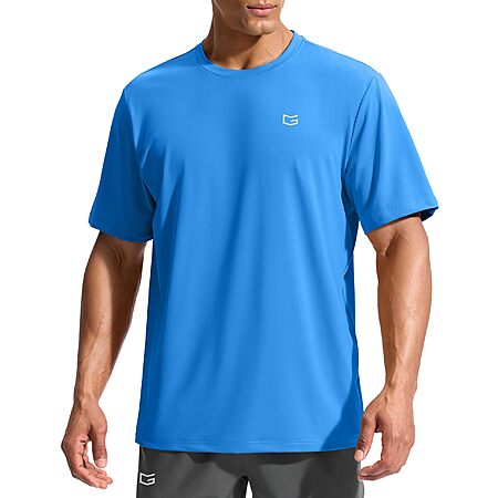 G Gradual Men's UPF 50+ Short Sleeve Quick-Dry Swim Shirt (Various Colors) from $7.80