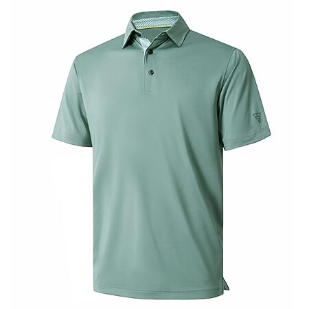 M MAELREG Men’s Dry Fit Stretch Golf Polo Shirt: Long Sleeve $16.35, Short Sleeve $12.95