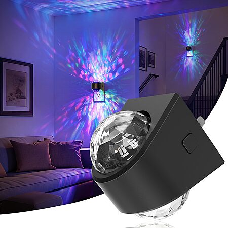 JandCase Plug-In Galaxy Night Light w/ Dusk-to-Dawn Sensor (Various Options) from $7