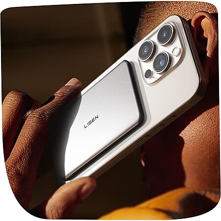 5000mAh LISEN Ultra Slim MagSafe Portable Power Bank $13.30