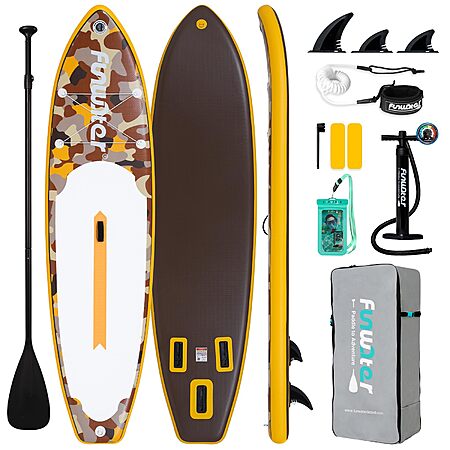 11' x 33" FunWater Camouflage Inflatable Stand-Up Paddle Board Set (Various) from $81 + Free S&H