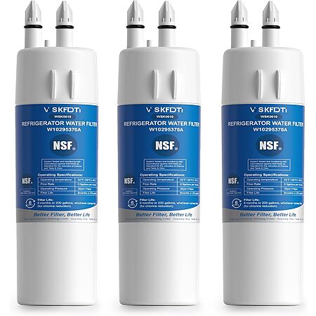 3-Count WSKFDTI Refrigerator Water Filter Replacements for Whirlpool Filter 1 (W10295370A/EDR1RXD1) $13.19 w/ S&S + Free Shipping w/ Prime or on $35+