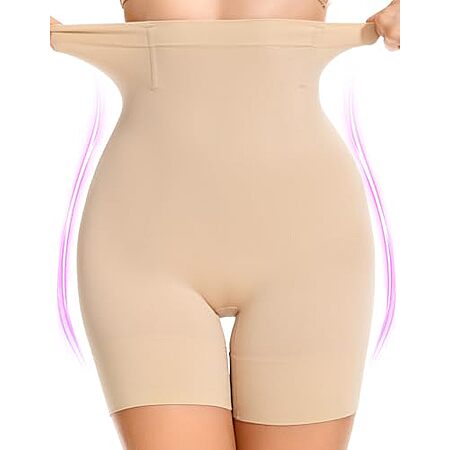 SIMIYA Women's High-Waisted Tummy Control Shapewear Shorts (S-3XL, 2 Colors) $4.99 + Free Shipping w/ Prime or on $35+