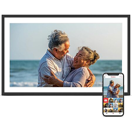 15.6" Pastigio Frameo 1080p WiFi Digital Picture Frame w/ IPS Touchscreen & 32GB Storage (Black Frame/White Mat) $59.98 + Free Shipping