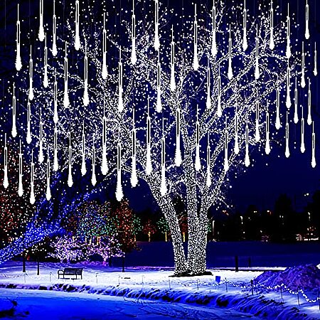 16-Tube Kwaiffeo 19.6' Waterproof LED Meteor Shower Lights (White) $10.99 + Free Shipping w/ Prime or on $35+
