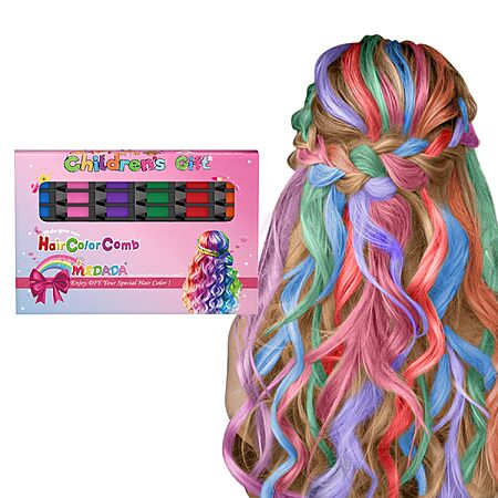 6-Ct MSDADA Washable Temporary Hair Chalk Combs (Various) $3.60 w/ S&S