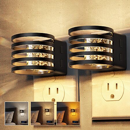 L LOHAS LED Dimmable Plug-In Night Lights w/ Dusk-to-Dawn Sensor (Various) from $8