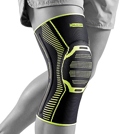 SOLOEVER Knee Brace Compression Sleeve w/ Side Stabilizers & Patella Gel Pad (Black, S–XL) $9.99 + Free Shipping w/ Prime or on $35+