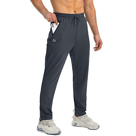 G Gradual Men's 4-Way Stretch Tapered Jogger Sweatpants w/ 3 Zipper Pockets (S-3XL, Various Colors) from $14.99 + Free Shipping w/ Prime or on $35+