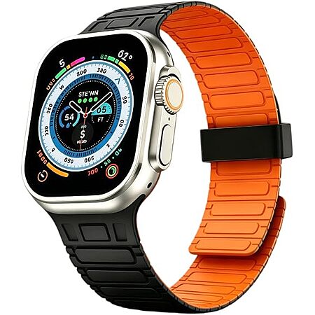 O-SEN Silicone Magnetic Apple Watch Sport Band (38mm-49mm, Various Colors) $4.99 or 2 for $8.49 ($4.25 each) + Free Shipping w/ Prime or on $35+
