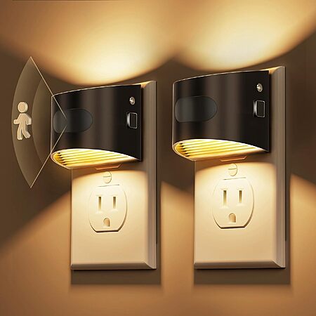 2-Count L LOHAS Dimmable LED Night Lights w/ Motion & Dusk-to-Dawn Sensors (30-100 Lumens, Various) $6.99 ($3.50 each) + Free Shipping w/ Prime or on $35+