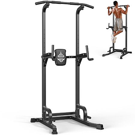 [Prime] SPORTSROYALS PT1 10-in-1 Adjustable Freestanding Power Tower Pull-Up & Dip Station $104.39 + Free Shipping