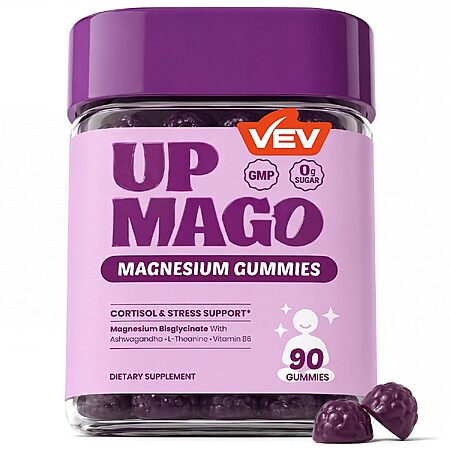 90-Ct VEV UPMAGO Magnesium Bisglycinate Gummies $6.55 w/ S&S