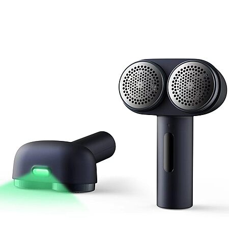 Nesugar M5 Dual-Head Electric Fabric Shaver & Lint Remover w/ 3 Speeds & Green Light Detection