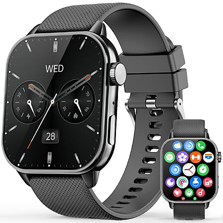 MFVLP 1.85" AMOLED IP68 Waterproof Smart Watch w/ Bluetooth Calling & 120+ Sports Modes (Various Colors)