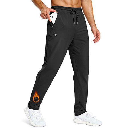 G Gradual Men's Fleece-Lined Water-Resistant Jogger Sweatpants w/ Zipper Pockets (S-3XL, Various Colors, 32"-38" Inseam) $19.99 + Free Shipping w/ Prime or on $35+
