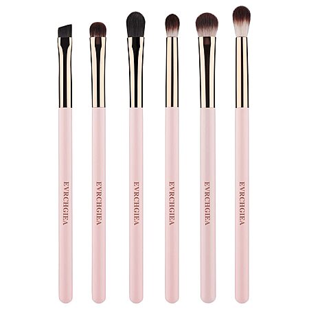 6-Piece EVRCHGIEA Eye Makeup Brush Set (Baby Pink)