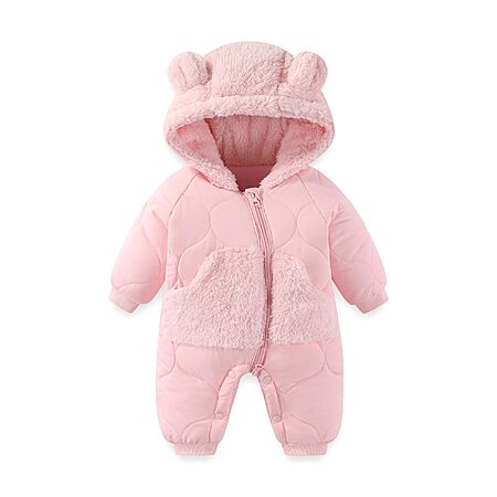 JiAmy Baby Hooded Snowsuit w/ Bear Ears (Various Colors & Sizes) from $9.99 + Free Shipping w/ Prime or on $35+