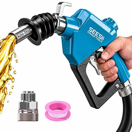 SEESII 3/4" NPT Automatic Fuel Nozzle w/ Auto Shut-Off & 16 GPM Max Flow