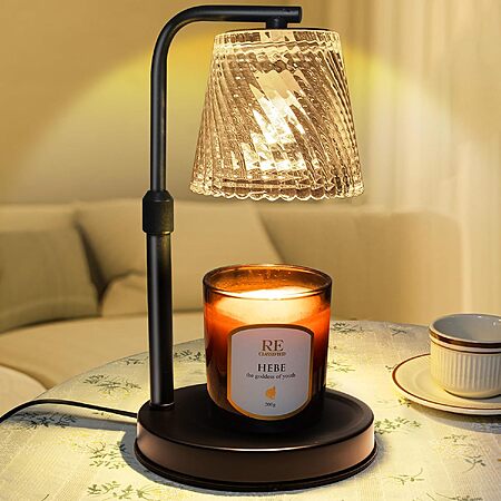 MAOYUE Dimmable Candle Warmer Lamp w/ Adjustable Height & Timer