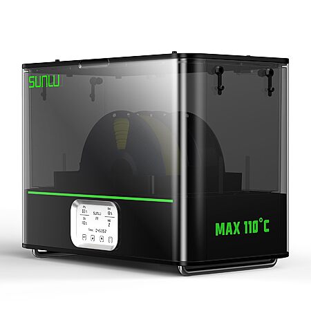 SUNLU E2 3D Printer Filament Dryer Annealer, 110C Max Temperature, Dry and Anneal 2-in-1, Dual Spool