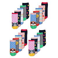 20-Pack Wonder Nation Girls' No-Show Socks (Size Small) $4.49 + Free S&H w/ Walmart+ or on $35+