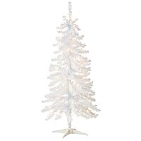 Prime: 4' National Tree Company Pre-Lit Artificial Christmas Tree (White Tinsel w/ White Lights, Black Tinsel w/ White Lights) from $17.33 + Free Shipping w/ Prime or on $35+