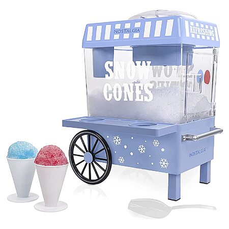 Nostalgia Retro Table Top Snow Cone Machine (Vintage Blue) $34.99 ...