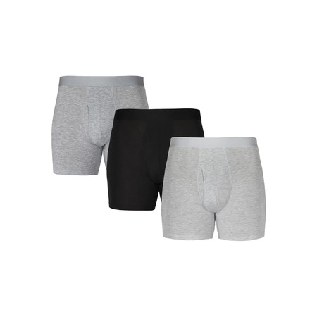 3-Pack George Men's Soft Touch Rayon Boxer Briefs Underwear w/ Anti-Odor Feature $4 + Free S&H w/ Walmart+ or on $35+