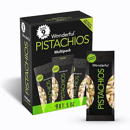 9-Pack Wonderful Pistachios for $6.21