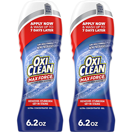 6.2-Ounce OxiClean Max Force Laundry Stain Remover Gel Stick 2 for $5.88 ($2.94 Each) w/ S&S + Free Shipping w/ Prime or on $35+