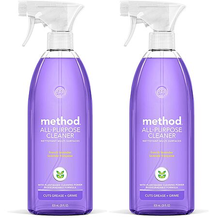 2-Pack 28-Ounce Method All-Purpose Cleaner Spray (French Lavendar) $5.03 w/ S&S + Free Shipping w/ Prime or on $35+