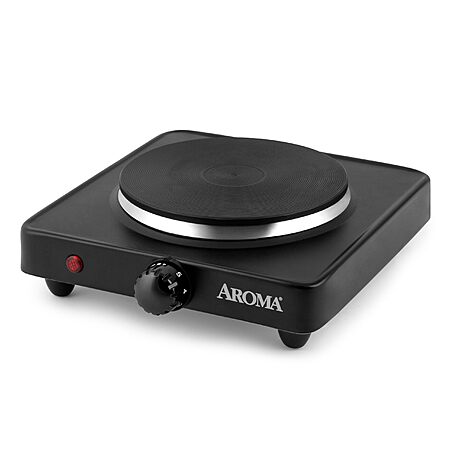 Aroma Housewares Metal Single Burner Hot Plate (Black, AHP-303) $11.50 + Free Shipping w/ Prime or on $35+ + Free Shipping w/ Walmart+ or $35+