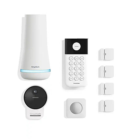 SimpliSafe 8-Piece Outdoor Home Security System (White) $99.99 + Free Store Pickup at Best Buy