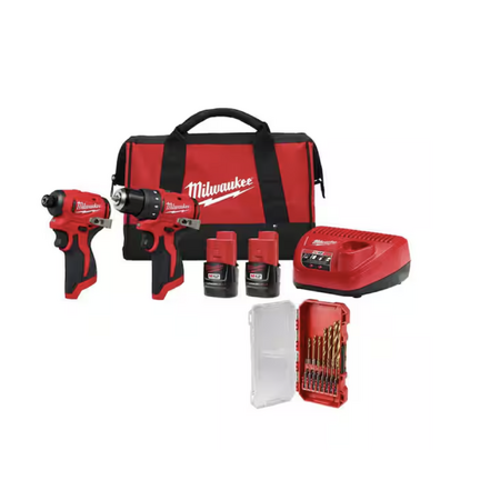 Milwaukee M12 Brushless Cordless Subcompact Drill & Impact Driver 2-Tool Combo Kit w/ 15-Piece Bit Set $169.00 + Free Store Pickup at Home Depot