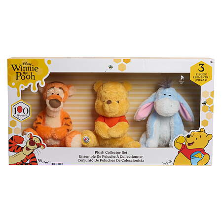 Disney Winnie the Pooh 100th Anniversary Plush Collector Set $19.97 ...