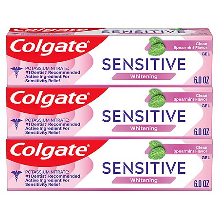 3-Pack 6-Ounce Colgate Maximum Strength Whitening Toothpaste (Spearmint ...
