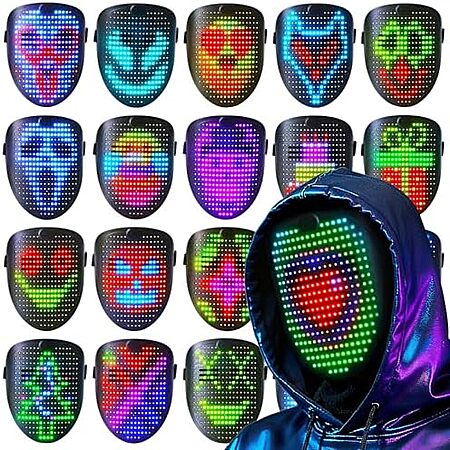 TOY Life LED Light-Up Halloween Mask w/ Gesture Control & Music (Rechargeable) $12.99 + Free Shipping w/ Prime or on $35+