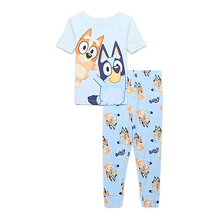 2-Piece Character Toddler Boys' or Girls' Sizes 12M-5T Pajama Set (Bluey, Ms. Rachel, Disney Princess, Sesame) $5 + Free S&H w/ Walmart+ or on $35+