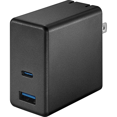 65W Best Buy Essentials Dual-Port USB-C/USB-A Wall Charger w/ Foldable Prongs $12 + Free S&H