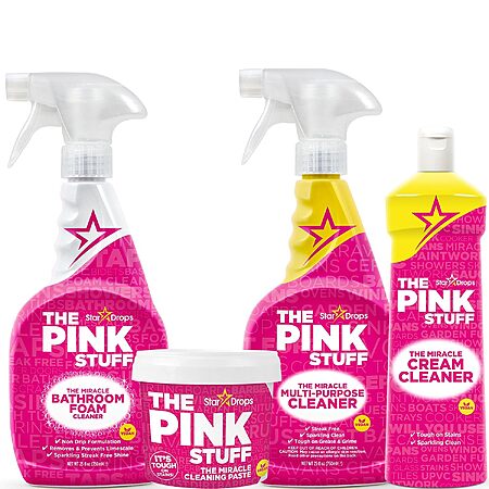 Stardrops The Pink Stuff Miracle Cleaning Ultimate Bundle (Paste, Multi-Purpose Spray, Bathroom Foam Spray & Cream Cleaner) $12.92 w/ S&S