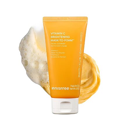 4.05-Ounce innisfree Vitamin C Mask-to-Foam 2-in-1 Facial Cleanser $11.39 w/ S&S + Free Shipping w/ Prime or on $35+