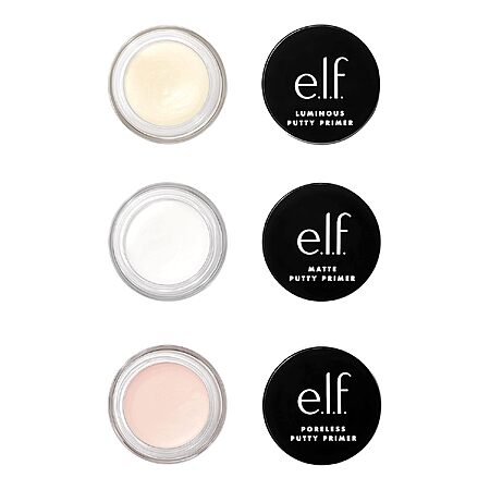 3-Pack 0.14-Oz e.l.f. Cosmetics Putty Primer Trio (Poreless, Matte & Luminous) $5.22 w/ S&S + Free Shipping w/ Prime or on $35+