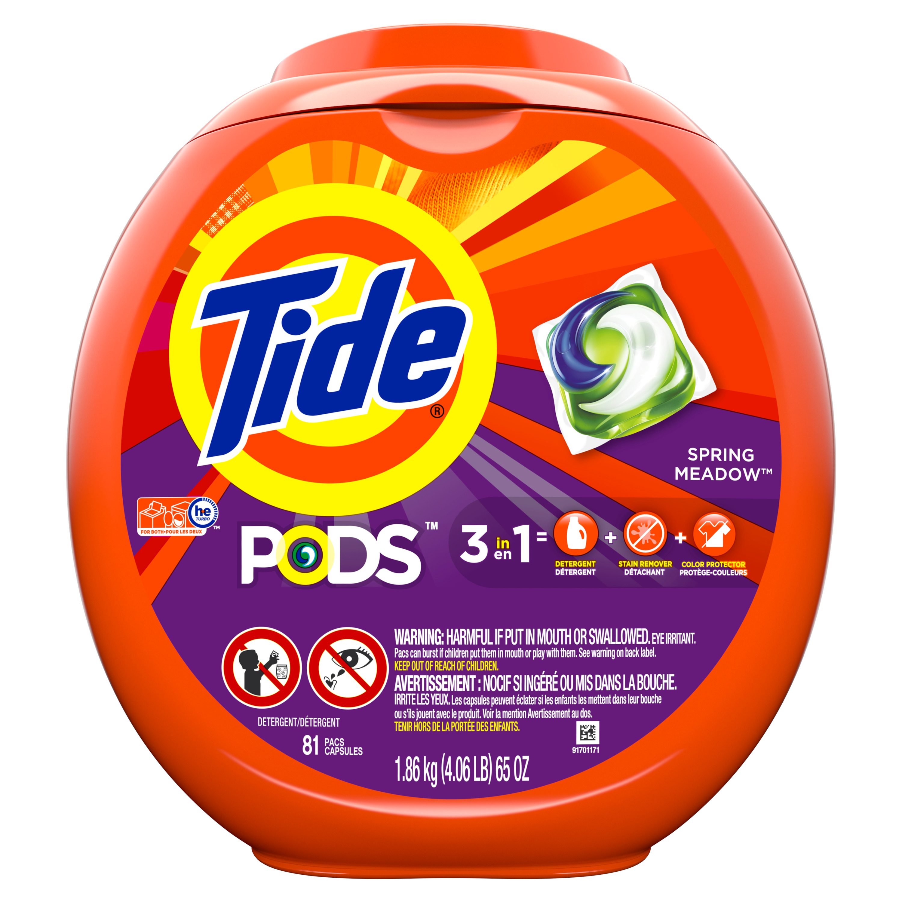 81-Count Tide Pods HE Laundry Detergent Pacs (various scents) $14.98 w/ S&S + Free S&H